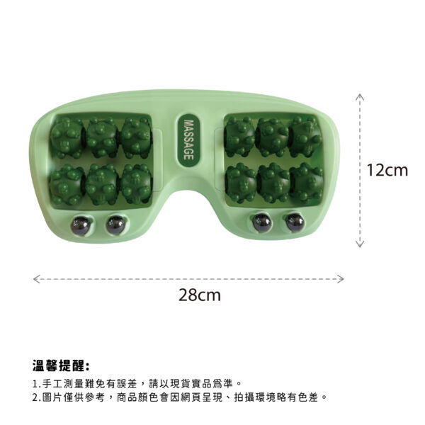 【德奧生技】磁珠滾輪足底按摩器-橘色、綠色：圖片 3