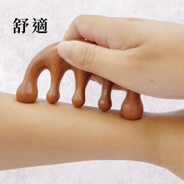 【德奧生技】金絲檀圓頭按摩梳(按摩器)：圖片 3