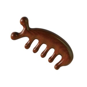 【德奧生技】金絲檀多功能按摩梳-鯨魚 ( 刮痧板 刮痧棒 按摩器 )